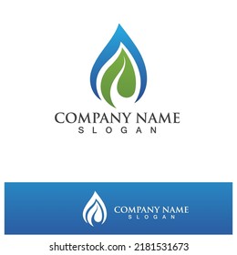 Design für Wassertropfen-Logo, Vorlage für Vektorgrafik