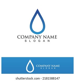 Water drop Logo Template vector illustration design