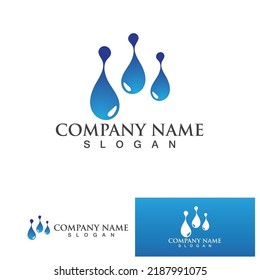 Water drop Logo Template vector illustration design
