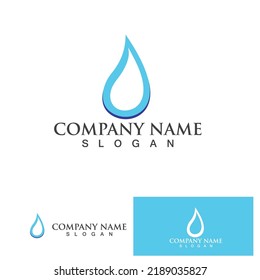 Water drop Logo Template vector illustration design