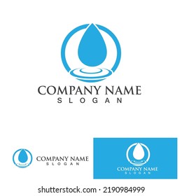 Water drop Logo Template vector illustration design