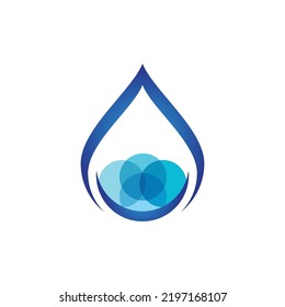 water drop Logo Template vector illustration design