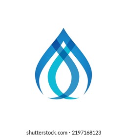water drop Logo Template vector illustration design