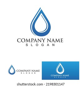 Water drop Logo Template vector illustration design