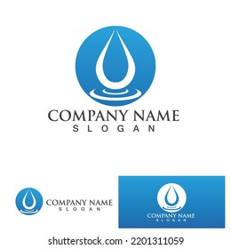 Water drop Logo Template vector illustration design