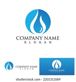 Water drop Logo Template vector illustration design