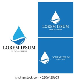 Water drop Logo Template vector illustration design