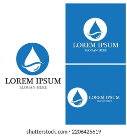 Water drop Logo Template vector illustration design