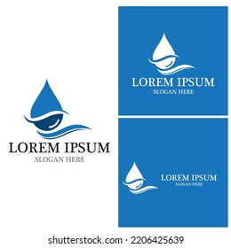 Water drop Logo Template vector illustration design