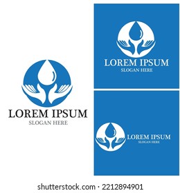 Water drop Logo Template vector illustration design