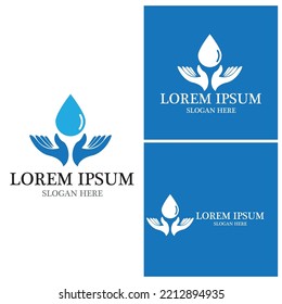 Water drop Logo Template vector illustration design