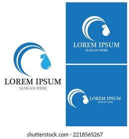 Design für Wassertropfen-Logo, Vorlage für Vektorgrafik