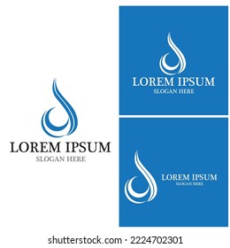 Water drop Logo Template vector illustration design