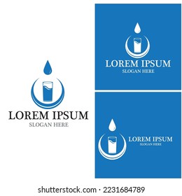 Water drop Logo Template vector illustration design