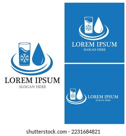Water drop Logo Template vector illustration design