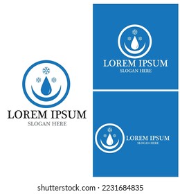 Water drop Logo Template vector illustration design