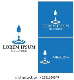 Water drop Logo Template vector illustration design