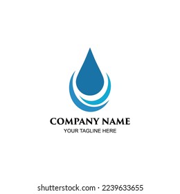 Water drop Logo Template vector illustration design