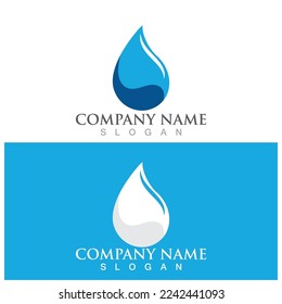 Design für Wassertropfen-Logo, Vorlage für Vektorgrafik