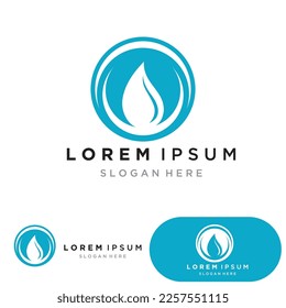 Water drop Logo Template vector illustration design