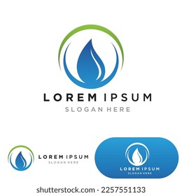 Water drop Logo Template vector illustration design