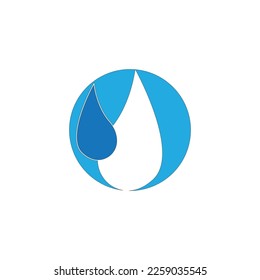 Water Drop Logo Template Vector Illustration