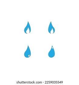 Water Drop Logo Template Vector Illustration