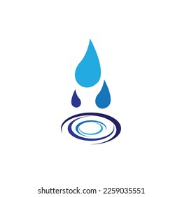Water Drop Logo Template Vector Illustration
