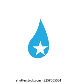 Water Drop Logo Template Vector Illustration