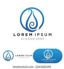 Water drop Logo Template vector illustration design