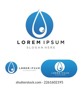 Water drop Logo Template vector illustration design