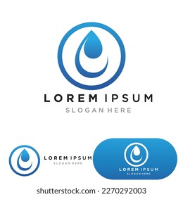 Water drop Logo Template vector illustration design