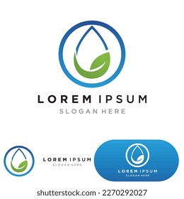 Design für Wassertropfen-Logo, Vorlage für Vektorgrafik