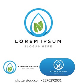 Water drop Logo Template vector illustration design