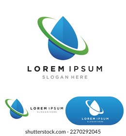 Water drop Logo Template vector illustration design