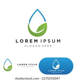 Water drop Logo Template vector illustration design