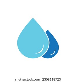 Diseño de ilustraciones vectoriales de plantillas de logotipos de caídas de agua