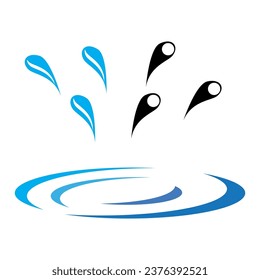Water drop Logo Template vector illustration design