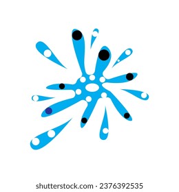 Diseño de ilustraciones vectoriales de plantillas de logotipos de caídas de agua