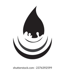Water drop Logo Template vector illustration design