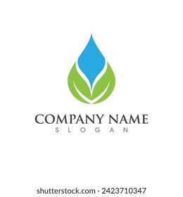 water drop Logo Template vector illustration design