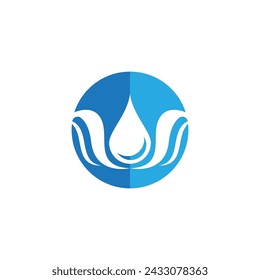 water drop Logo Template vector illustration design