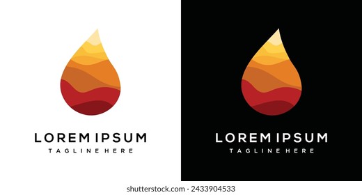 water drop Logo Template vector illustration. water droplet wave logo	