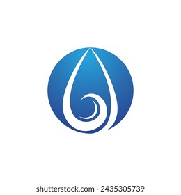 water drop Logo Template vector illustration design