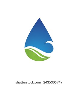 water drop Logo Template vector illustration design