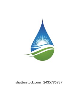 water drop Logo Template vector illustration design