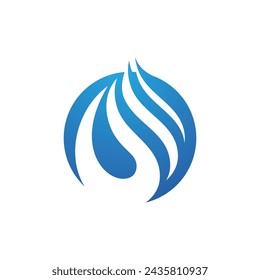 water drop Logo Template vector illustration design