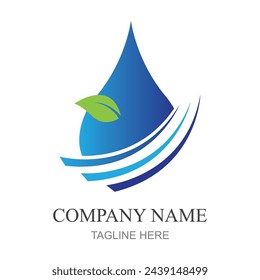 water drop Logo template vector illustration design