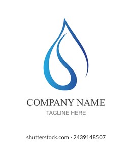 water drop Logo template vector illustration design