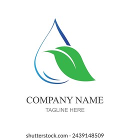 water drop Logo template vector illustration design